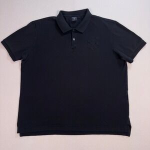 Victorinox Polo Shirt Men's L Black Tailored Fitโ 100% Cotton Embroidery Logo
